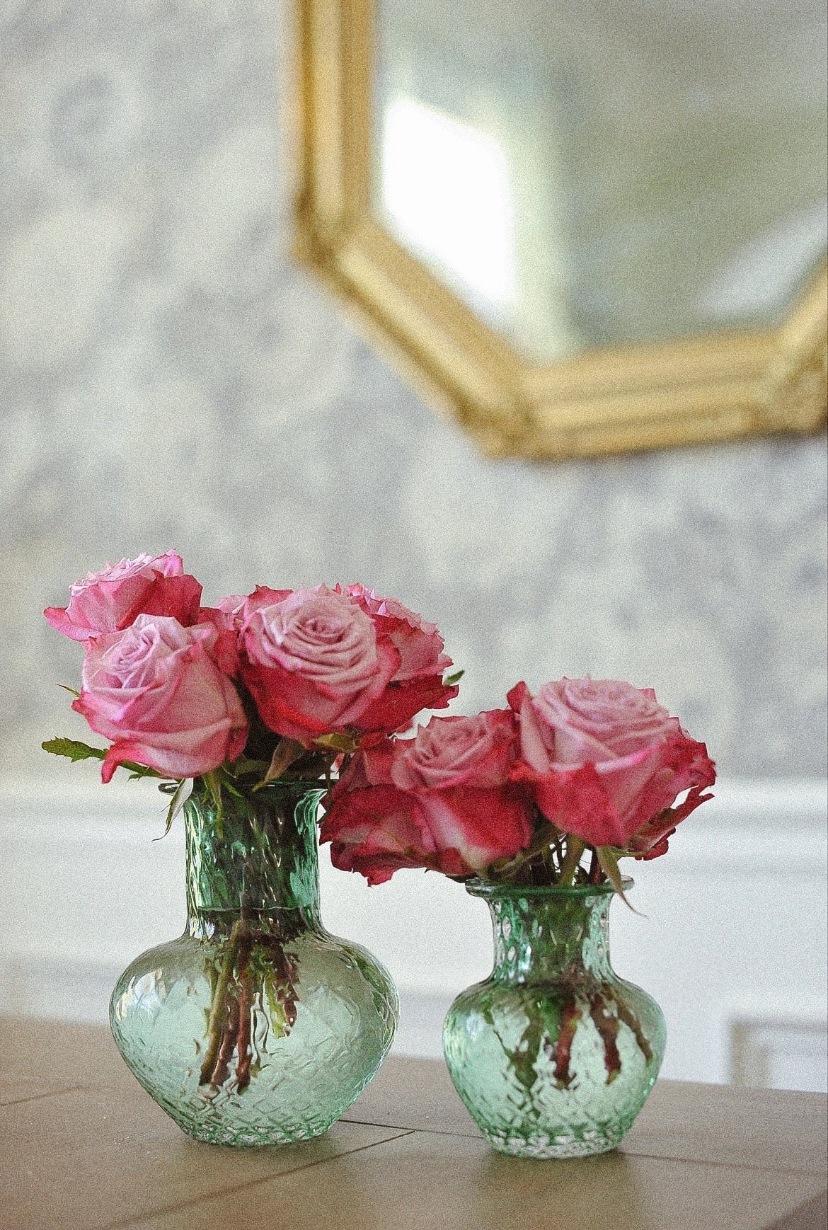 A set of Medium and Small Vases