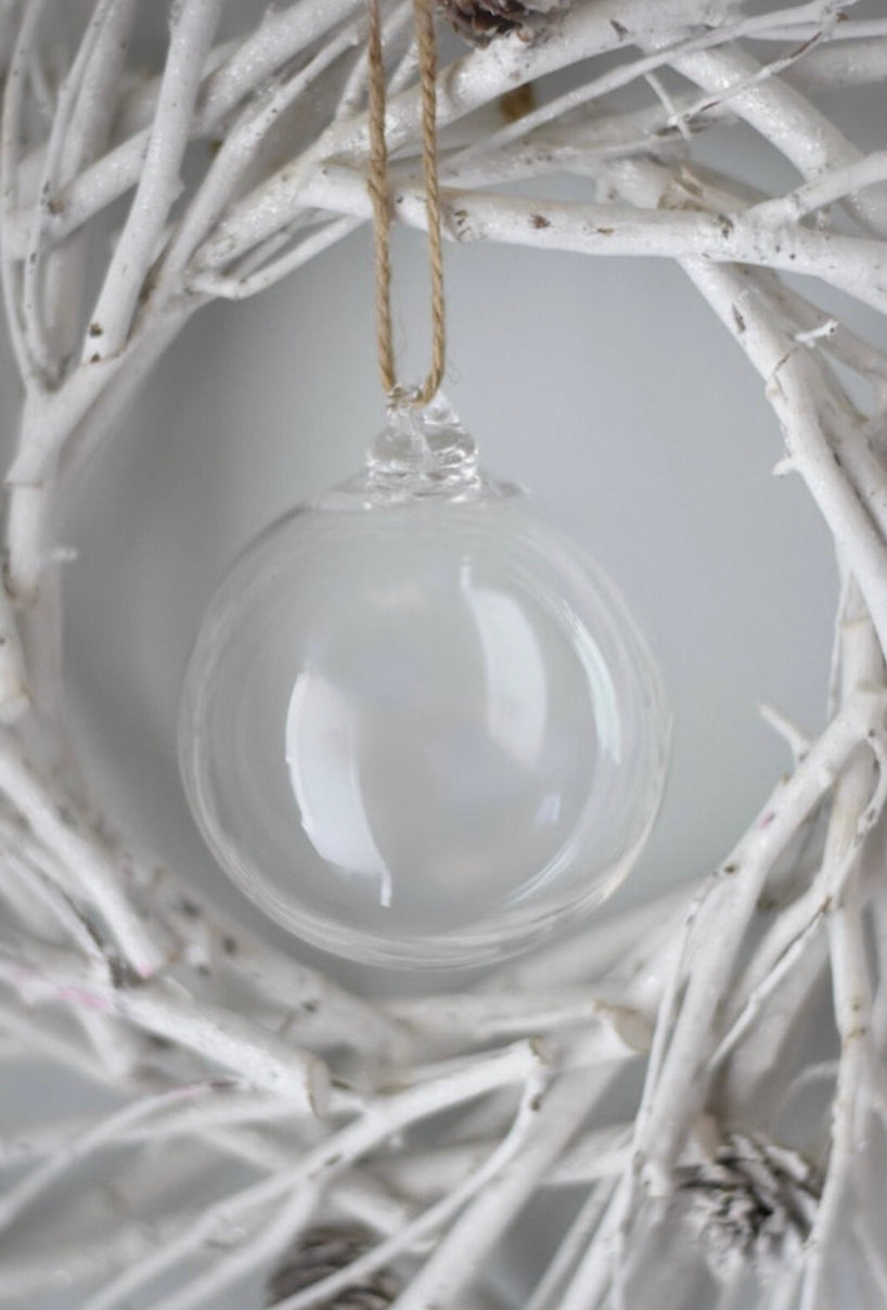 Clear Christmas Ornament